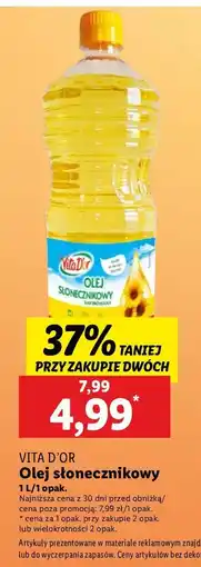 Lidl Olej słonecznikowy Vita d'or oferta