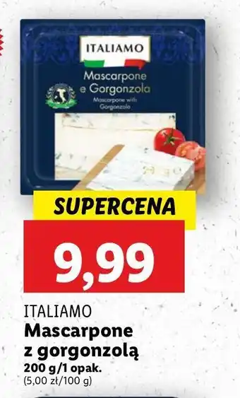 Lidl Ser mascarpone z gorgonzolą Italiamo oferta