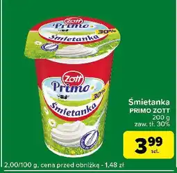 Carrefour Express Śmietanka 30% Zott Primo oferta