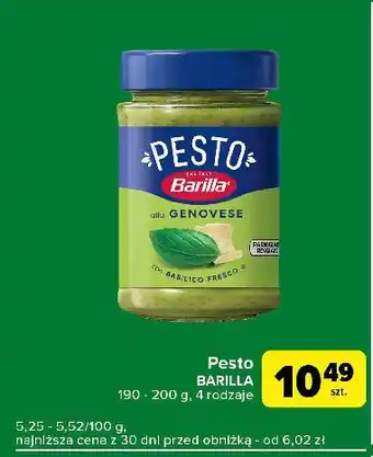 Carrefour Express Pesto genovese Barilla oferta