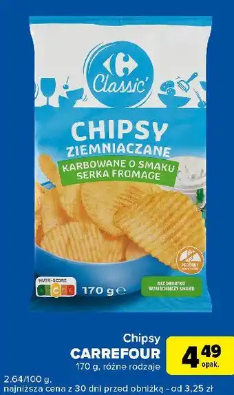 Carrefour Express Chipsy fromage Carrefour Classic oferta