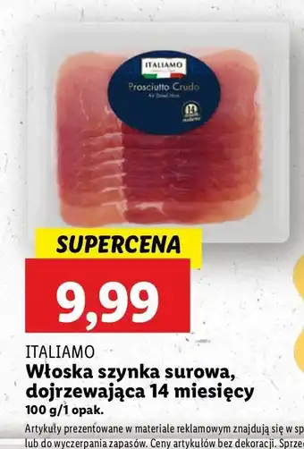 Lidl Szynka surowa prosciutto Italiamo oferta