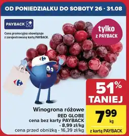 Carrefour Winogrona red globe oferta