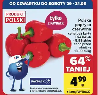 Carrefour Papryka czerwona polska oferta