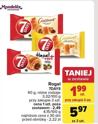 Carrefour Croissant z nadzieniem o smaku spumante 7 Days oferta