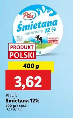 Lidl Śmietana 12 % Pilos oferta