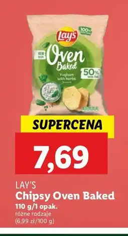 Lidl Chipsy jogurt z ziołami Lay's oven baked (prosto z pieca) Frito lay lay's oferta