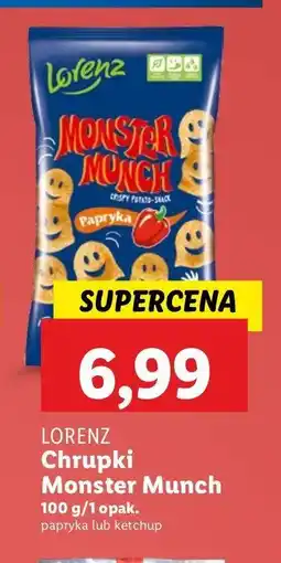 Lidl Chrupki paprykowe Lorenz monster munch oferta
