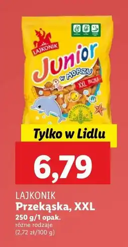 Lidl Krakersy Lajkonik junior w morzu oferta