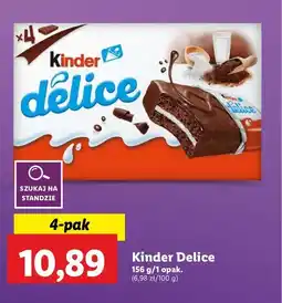 Lidl Baton kakaowy Kinder delice oferta