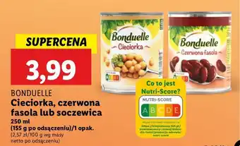 Lidl Soczewica gotowana na parze Bonduelle oferta