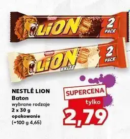 Kaufland Baton Lion white 2pack oferta