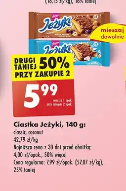 Biedronka Ciastka classic Jeżyki oferta