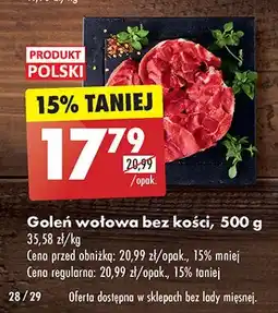 Biedronka Goleń wołowa bez kości oferta
