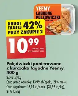 Biedronka Polędwiczki z kurczaka łagodne Yeemy oferta