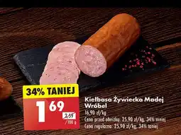 Biedronka Kiełbasa żywiecka Madej & wróbel oferta