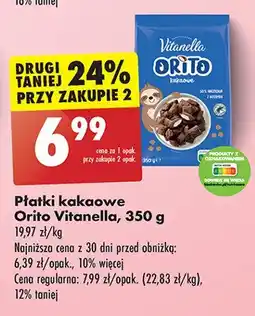 Biedronka Płatki kakaowe orito Vitanella oferta