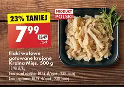 Biedronka Flaki wołowe gotowane krojone Kraina mięs oferta