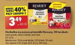 Biedronka Herbata o smaku owoców leśnych Remsey oferta