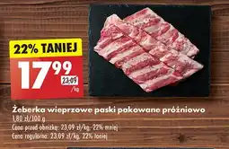 Biedronka Żeberka wieprzowe extra paski oferta