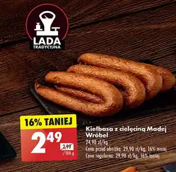 Biedronka Kiełbasa tradycyjna z cielęciną Madej & wróbel oferta