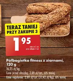 Biedronka Półbagietka fitness z ziarnami oferta