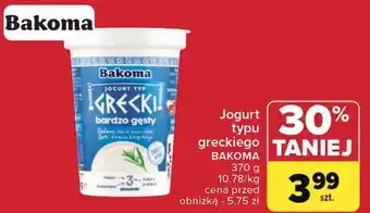 Carrefour Jogurt naturalny Bakoma Grecki oferta