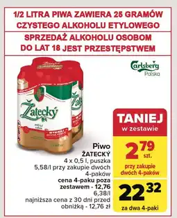 Carrefour Piwo Zatecky Svetly Lezak oferta