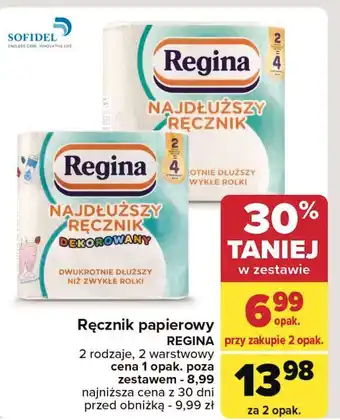 Carrefour Ręcznik kolorowe dekoracje Regina Najdłuższy oferta