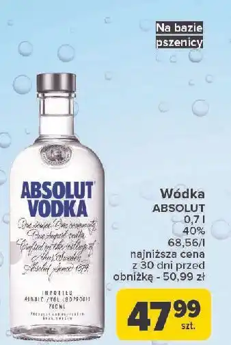 Carrefour Wódka Absolut Vodka oferta
