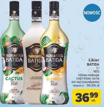 Carrefour Likier Mangaroca Batida Pina Colada Kiss oferta