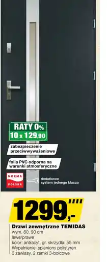Bricomarche Drzwi zewnętrzne Folia oferta