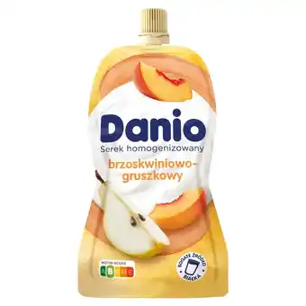 Biedronka Danio Serek homogenizowany brzoskwiniowo-gruszkowy 120 g oferta