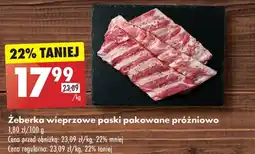 Biedronka Żeberka wieprzowe oferta