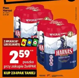 Delikatesy Centrum Harnaś Piwo jasne pełne 500 ml oferta