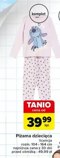 Carrefour Piżama dziecięca oferta