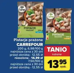 Carrefour Pistacje prażone solone Carrefour oferta