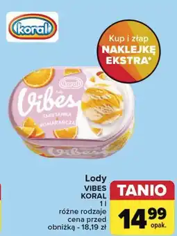 Carrefour Lody śmietanka i pomarańcza Koral Vibes oferta
