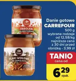 Carrefour Flaki wołowe po zamojsku Carrefour Classic oferta