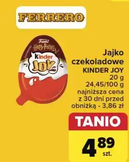 Carrefour Jajko z niespodzianką harry potter Kinder Joy oferta