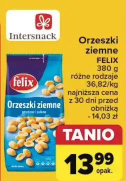 Carrefour Orzeszki ziemne smażone i solone Felix oferta