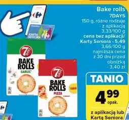Carrefour Bake rolls pizza 7 Days Rolls oferta