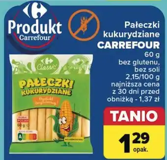 Carrefour Pałeczki kukurydziane Carrefour Classic oferta