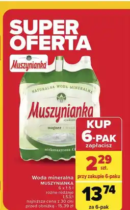 Carrefour Woda lekko gazowana Muszynianka oferta