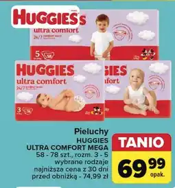 Carrefour Pieluszki dla dzieci 4 Huggies Ultra Comfort oferta