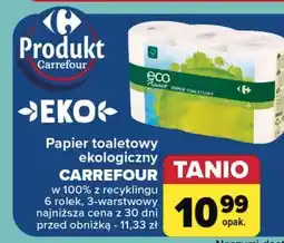 Carrefour Papier toaletowy Carrefour Eco Planet oferta