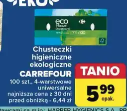 Carrefour Chusteczki higieniczne Carrefour Eco Planet oferta