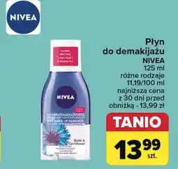 Carrefour Płyn do demakijażu oczu dwufazowy usuwa wodoodporny makijaż biotyna i ekstrakt z bławatka Nivea oferta