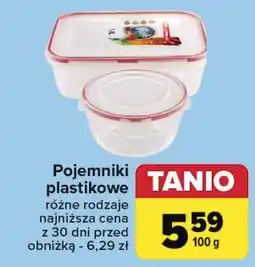 Pojemniki plastikowe