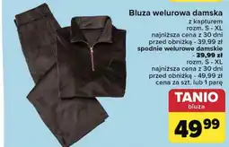 Carrefour Spodnie damskie welur rozm.s-xl oferta